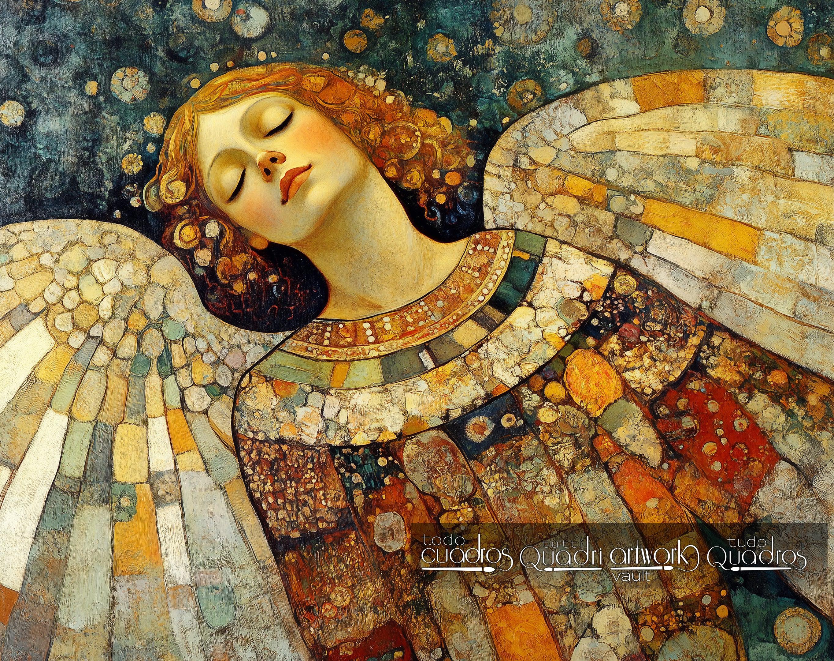 Ángel de los sueños, estilo Klimt