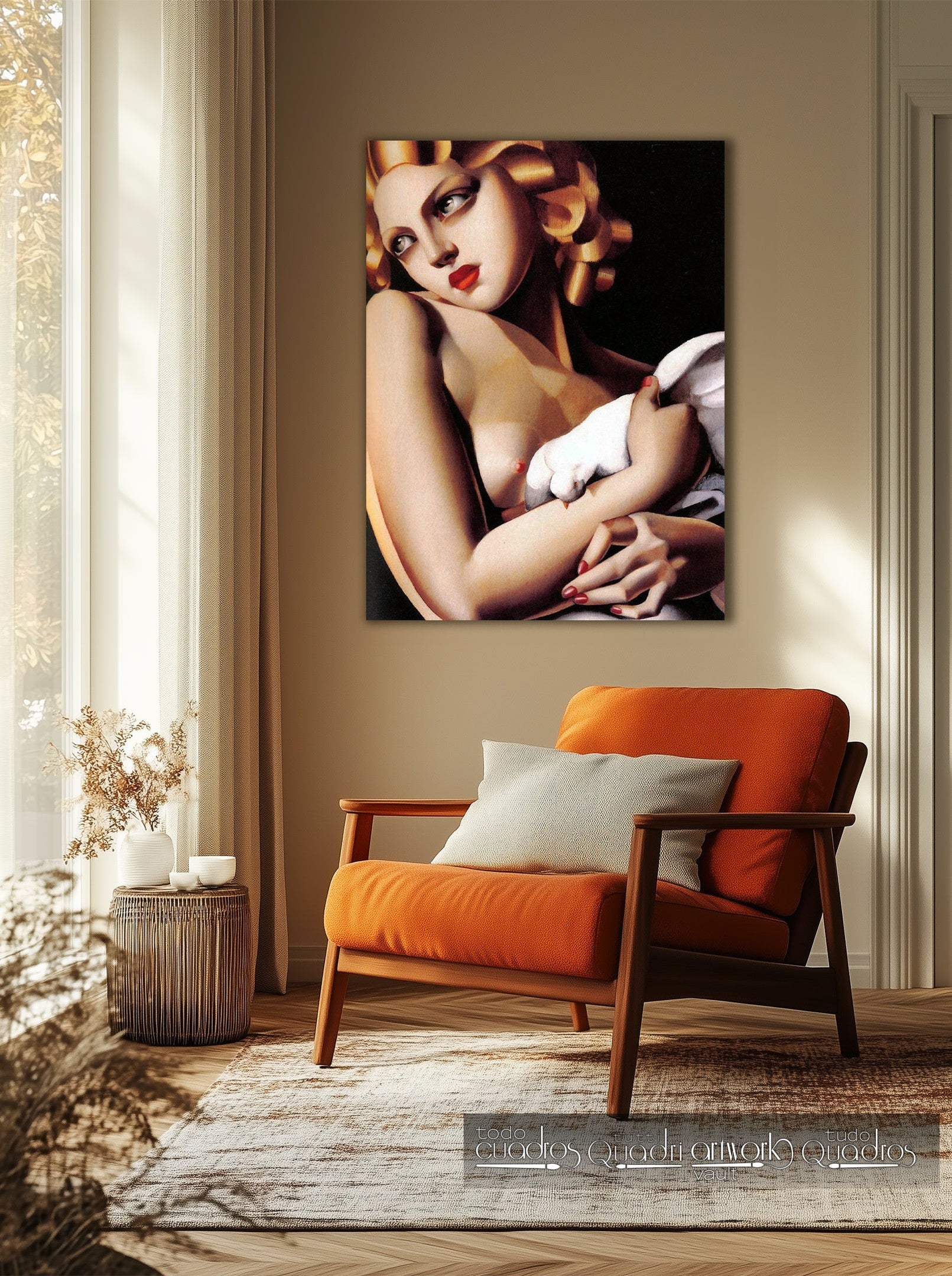 Mujer con paloma, Lempicka