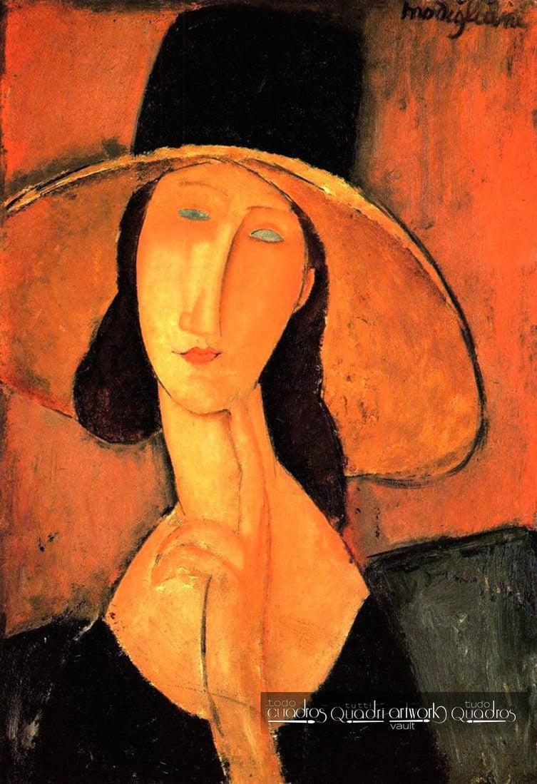 Jeanne Hébuterne con sombrero, Modigliani