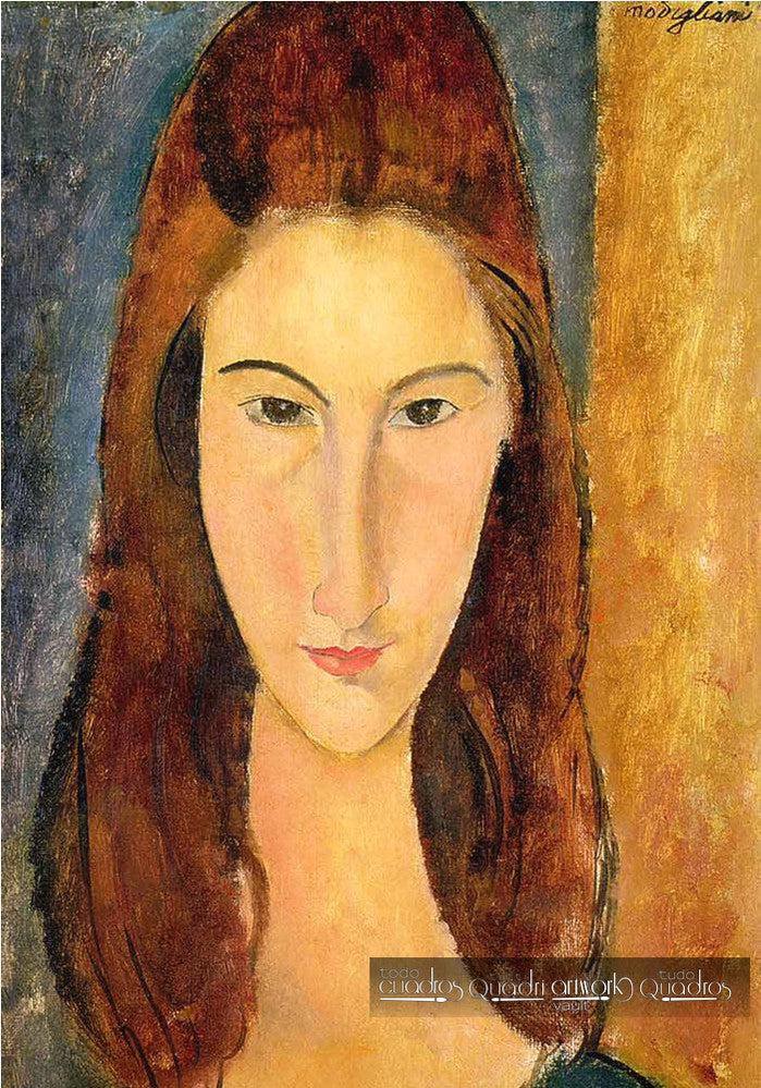 Retrato frontal de Jeanne Hébuterne, Modigliani